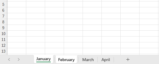 Group Worksheets in Excel