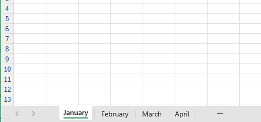 Group Worksheets in Excel