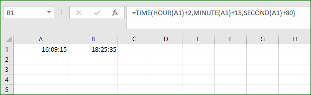 Add Hours Minutes and Seconds