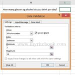 Excel Basics Data Validation in Excel