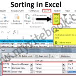 Excel Data Analysis Sort in Excel