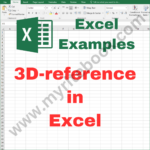 Excel Example – 3D-reference in Excel