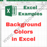 Excel Example – Background Colors in Excel VBA