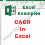 Excel Example – CAGR in Excel