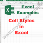 Excel Example – Cell Styles in Excel