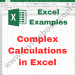 Excel Example – Complex Calculations in Excel VBA