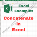 Excel Example – Concatenate in Excel
