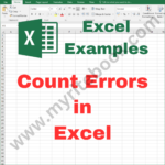 Excel Example – Count Errors in Excel