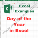 Excel Example – Day of the Year in Excel