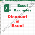 Excel Example – Discount in Excel
