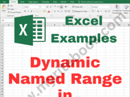 Excel Example - Dynamic Named Range in Excel