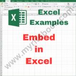 Excel Example – Embed in Excel