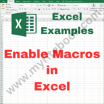 Excel Example – Enable Macros in Excel VBA