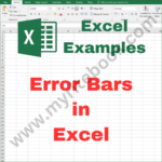 Excel Example – Error Bars in Excel
