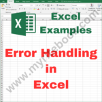 Excel Example – Error Handling in Excel VBA
