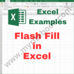 Excel Example – Flash Fill in Excel