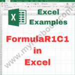 Excel Example – FormulaR1C1 in Excel VBA