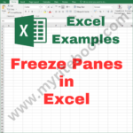 Excel Example – Freeze Panes in Excel