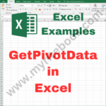 Excel Example – GetPivotData in Excel