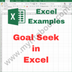 Excel Example – Goal Seek in Excel