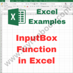 Excel Example – InputBox Function in Excel VBA