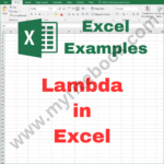 Excel Example – Lambda in Excel