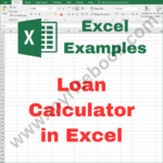 Excel Example – Loan Calculator in Excel VBA