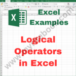 Excel Example – Logical Operators in Excel VBA