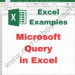 Excel Example – Microsoft Query in Excel