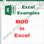 Excel Example – Mode in Excel