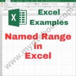 Excel Example – Named Range in Excel