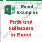 Excel Example – Path and FullName in Excel VBA