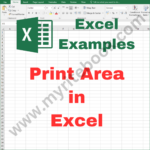 Excel Example – Print Area in Excel