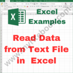 Excel Example – Read Data from Text File in Excel VBA