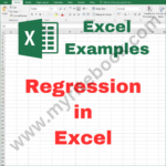 Excel Example – Regression in Excel