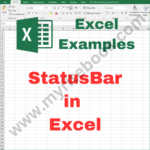 Excel Example – StatusBar in Excel VBA