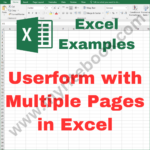 Excel Example – Userform with Multiple Pages in Excel VBA