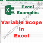 Excel Example – Variable Scope in Excel VBA