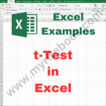 Excel Example – t-Test in Excel