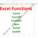 Excel Functions Count and Sum in Excel