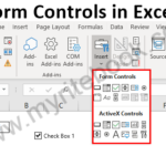 Excel VBA ActiveX Controls in Excel