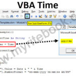 Excel VBA Date and Time in Excel