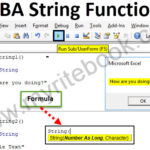 Excel VBA String Manipulation in Excel