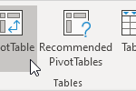 Insert Excel Pivot Table