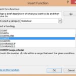 Insert Function dialog box