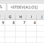 STDEV FUNCTION