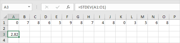 STDEV FUNCTION