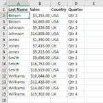 Sort On Multiple Columns in Excel