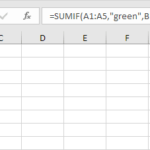 Sumif Function Three Arguments