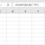 Sumif Function Two Arguments